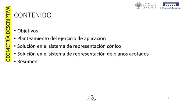 GEOMETR�A DESCRIPTIVA - ARANDELA EN C�NICA Y PLANOS ACOTADOS