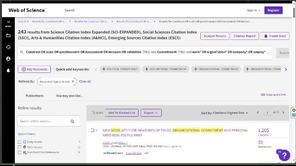 Identificar los gold standard en funci�n de las citas recibidas