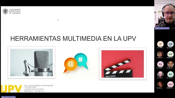 Charla Tecnolgica Herramientas multimedia en la UPV