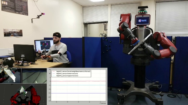 Dual-Arm Teleoperation Combining Haptics and Motion Capture: Complete Task