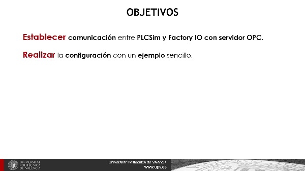 Comunicación PLCSim y FactoryIO con Servidor OPC