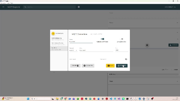 Conexi�n MQTT Explorer-RobotStudio
