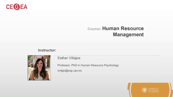 Video 3: Unit 8  Human Resources Management