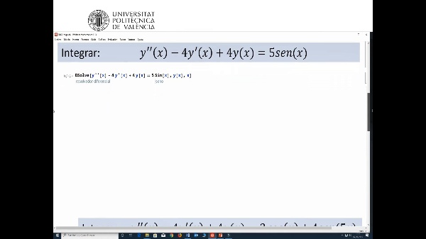 Ecuaciones diferenciales lineales de orden 2 con coeficientes constantes cuyo segundo miembro es una función trigonométrica