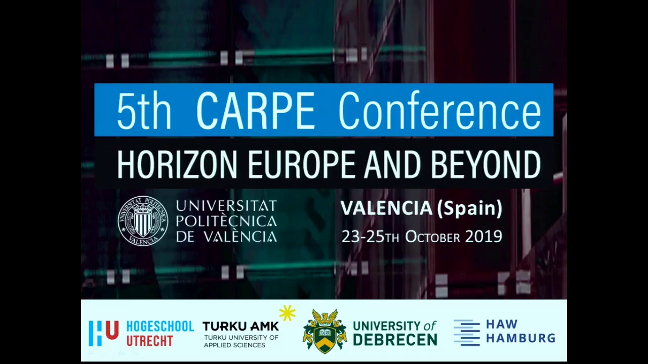 Facilitation of Hands-on Learning to Foster Innovation in Universities” by Tapio  Koskinen – HORIZON EUROPE AND BEYOND – FIFTH CARPE CONFERENCE