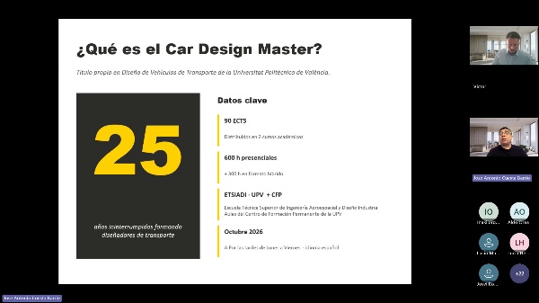 Charla Activa tu futuro CAR DESIGN MASTER