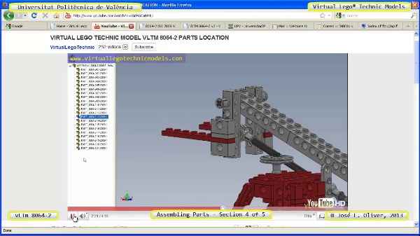 Montaje Modelo Lego Technic 8064-2 con Solidworks ¿ 4 de 5 - no audio