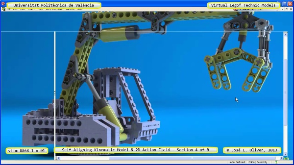 Simulación Cinemática Lego Technic 8868-1-n-03 con Cosmos Motion ¿ 4 de 8 - no audio