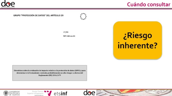 08 - Evaluaciones de impacto de protecci�n de datos -  Consulta previa preceptiva