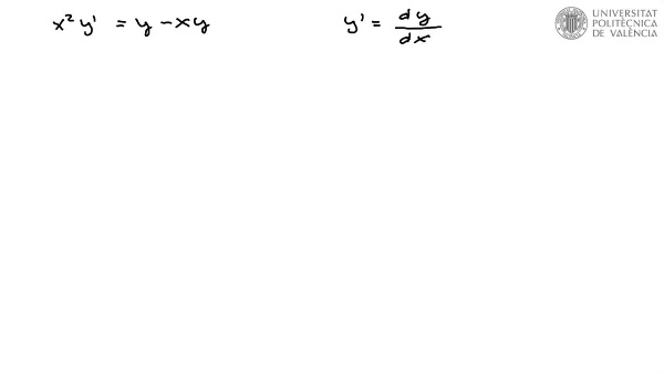 Resolución de Ecuación diferencial de variables separables