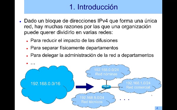 Cálculo de subredes IPv4 del mismo tamaño