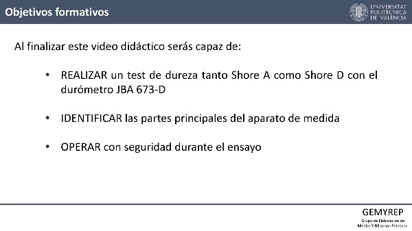ENSAYO DE DUREZA SHORE A y D CON EL EQUIPO JBA 673-D