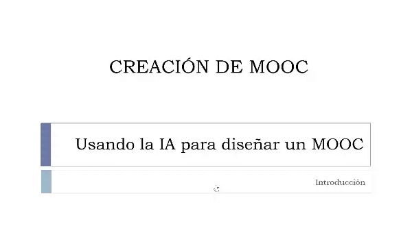 Usando la IA generativa para MOOCs. ndice