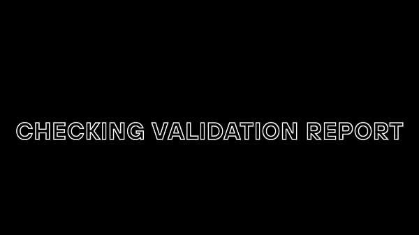 5.2 Validation Report