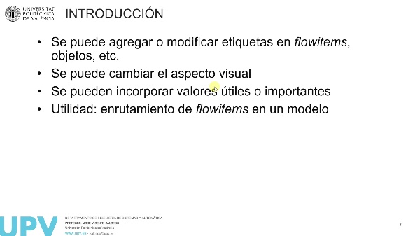 Etiquetas en Flexsim