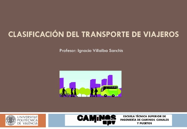 Clasificaci�n del transporte p�blico