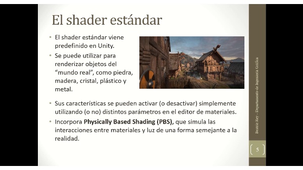 Unity: Configuracin bsica de materiales y texturas