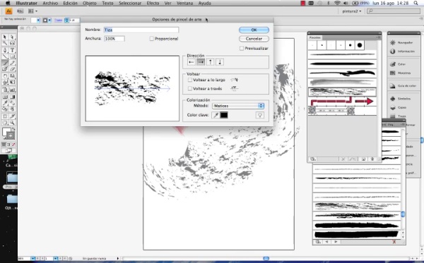 Adobe Illustrator herramienta pincel parte3