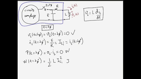 Teoría de circuitos 1. Lección 4. 5-2 Carga de una bobina, ecuaciones de carga