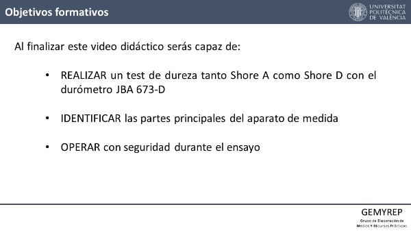 ENSAYO DE DUREZA SHORE A y D CON EL EQUIPO JBA 673-D