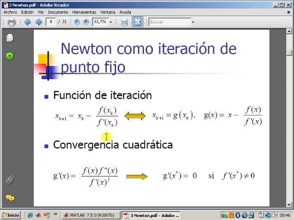 Tema 3. F(x)=0. El método de Newton