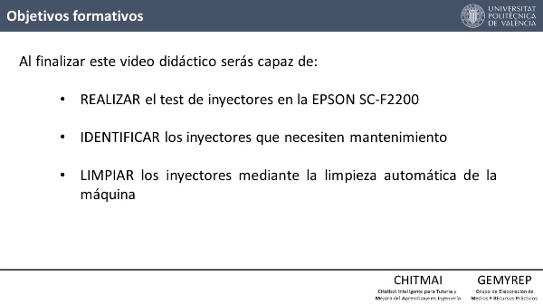 MANTENIMIENTO Y LIMPIEZA DE INYECTORES DE LA EPSON SC-F2200
