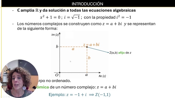 Expresiones de los n�meros complejos y operaciones
