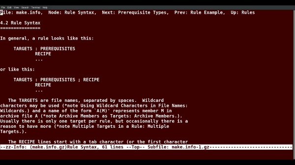Introducción a Linux. M8. Uso de la utilidad info