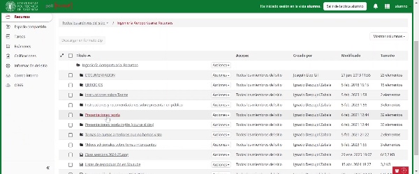 Ingenier�a Aeroportuaria 11890. Presentaci�n del sitio de Poliformat (tts: en)