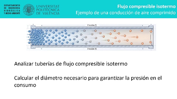 Conducci�n de flujo compresible e isotermo