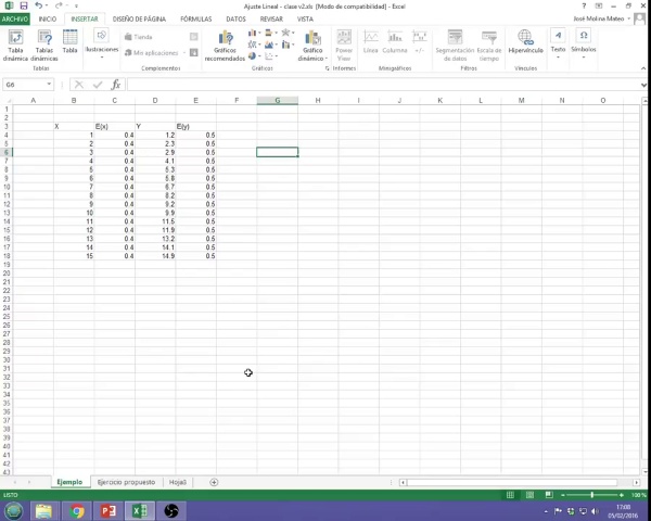 Graphs and fitting video 2: Graphs in Excel