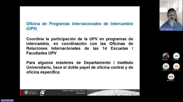 XVI Semana Internacional de Intercambio: presentacin para msteres gestionados por OPII