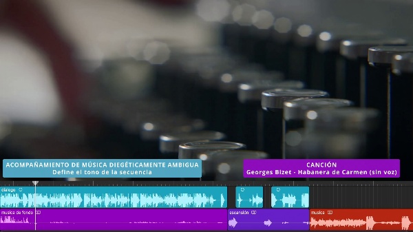 ESCANSI�N - Puntualizaci�n del di�logo a trav�s de la m�sica