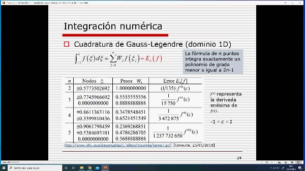 Tema 6, vídeo nº 3: integración numérica