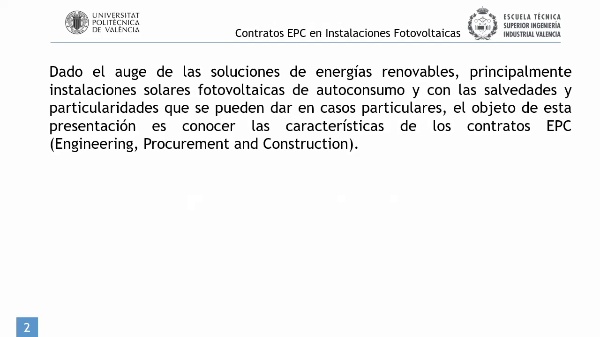 Contratos EPC en Instalaciones Fotovoltaicas