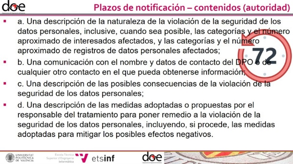 10 - Evaluaciones de impacto de protecci�n de datos -  Brechas o violaciones de seguridad. Notificaci�n
