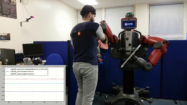 Dual-Arm Teleoperation Combining Haptics and Motion Capture: Surface Conditioning Task