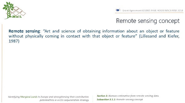 Remote sensing concept