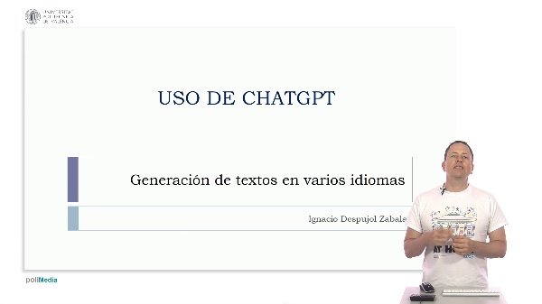 Use of ChatGPT. Text generation in multiple languages