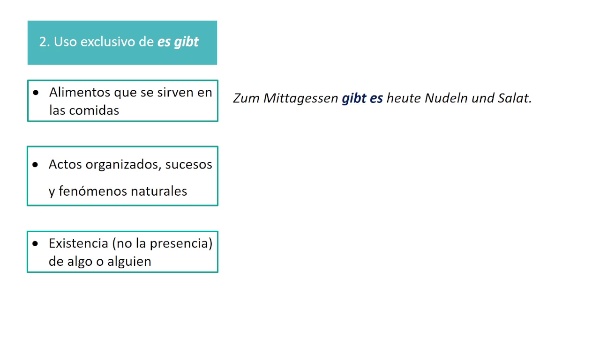 �Hay� en alem�n: �es gibt o ist/sind?