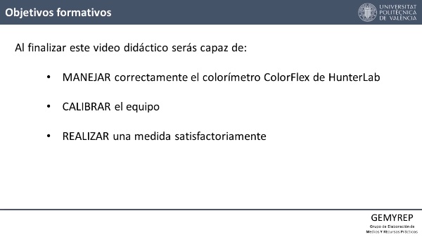 ENSAYO DE COLORIMETR�A CON EL EQUIPO HUNTERLAB COLORFLEX