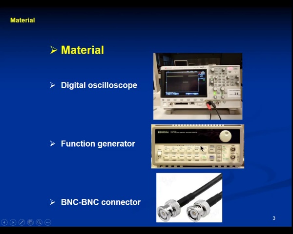 Electricity Lab P1-Oscilloscope video 1