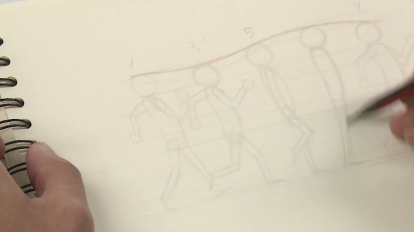 Principios básicos del caminado bípedo para animación