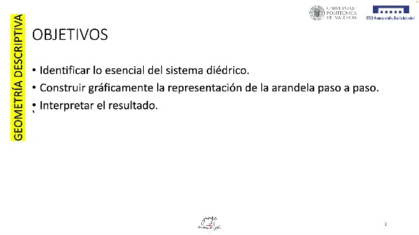 GEOMETR�A DESCRIPTIVA - REPRESENTACI�N DE UNA ARANDELA EN DI�DRICO