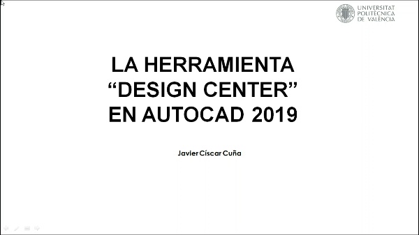 La herramienta Design Center con Autocad 2019