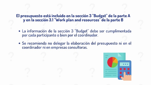 En qu parte de la propuesta est incluido el presupuesto y qu informacin debe contener?