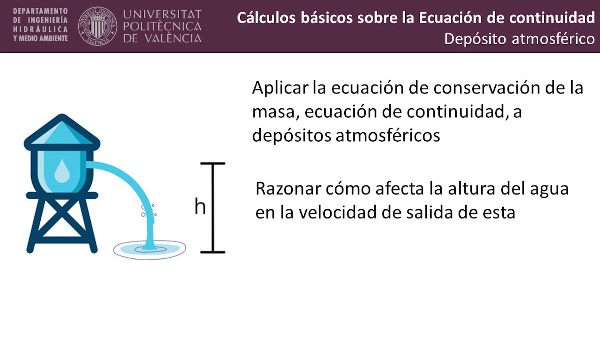 Ecuacin de conservacin de la masa aplicada a depsitos atmosfricos