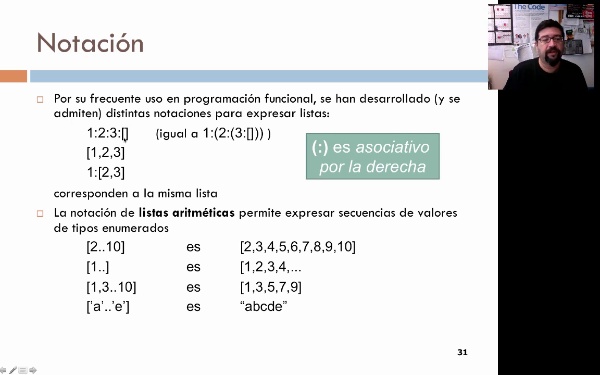 Tema 3. Programación funcional: el tipo predefinido Lista