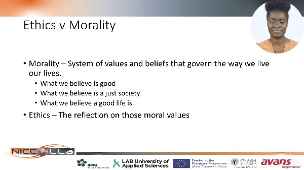 Course 3 - Ethics V Morality (part 1)
