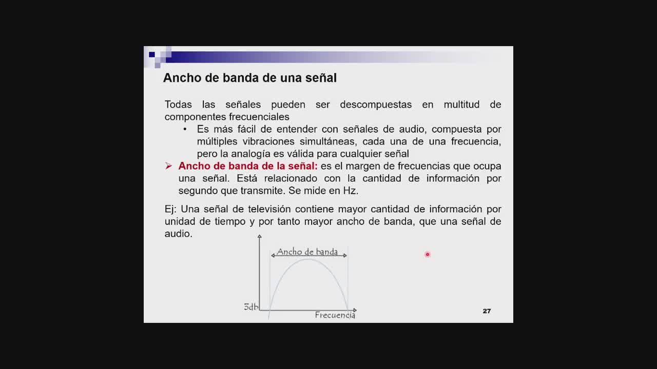 Ancho de banda y cantidad de informaci�n